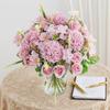 Artificial Flowers Silk Rose Wedding Wreath Home Room Table Festival Decora Bridal Bouquet Outdoor Yard Garden Diy Gifts Props