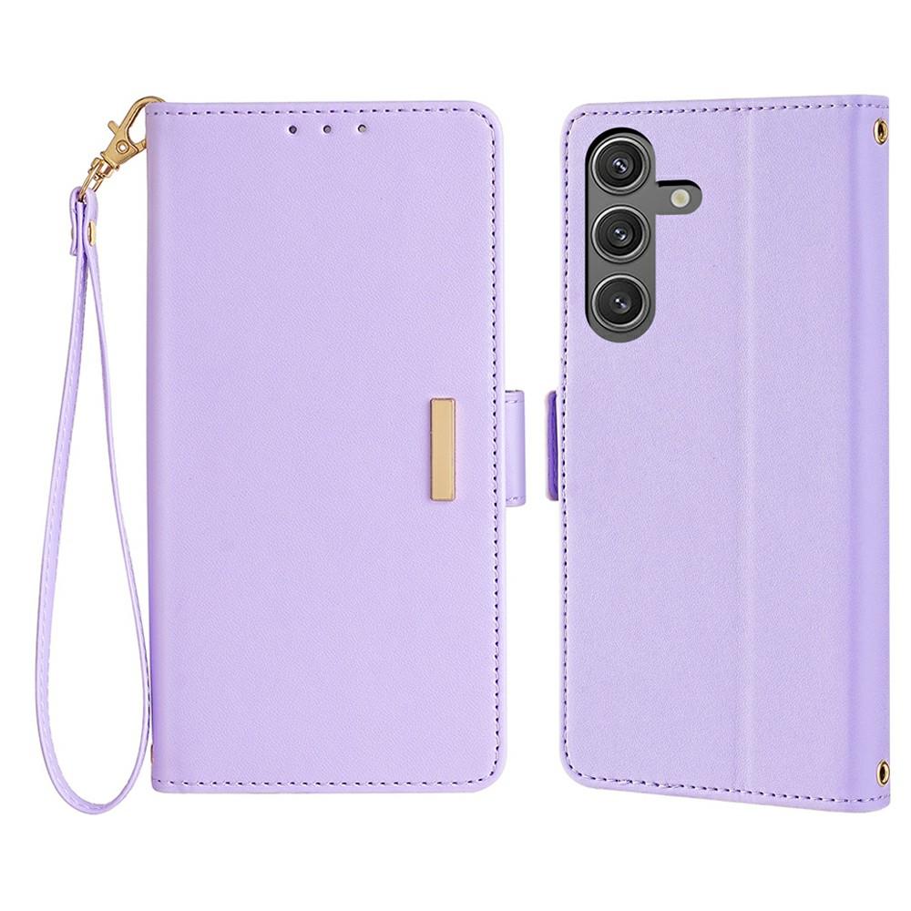 

For Samsung Galaxy S23 FE Leather Wallet Case RFID Blocking Stand Cover with Hand Strap A