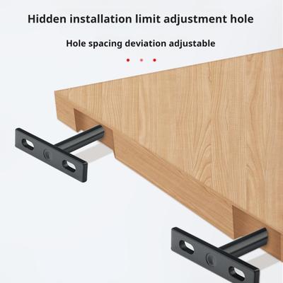 High-Strength Steel Floating Frame Holder for Cabinets Shelves T-Shaped Invisible Design Bookshelf Support Easy Installation DIY Professional