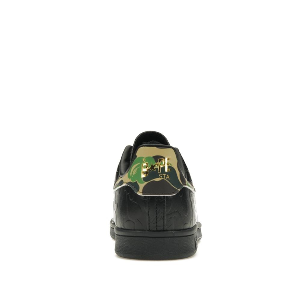 BAPE X Adidas Stan Smith 30th Anniversary - Black Men Sneakers Core-Black Gold-Metallic IG1116