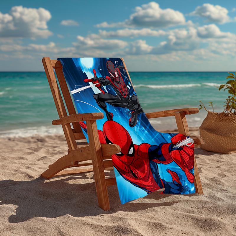 Ultra-Soft Beach Towel with Spider-Man Theme,Ideal for Pool - Camping, Diving - Perfect Travel Essential, Vibrant Beach Towel.