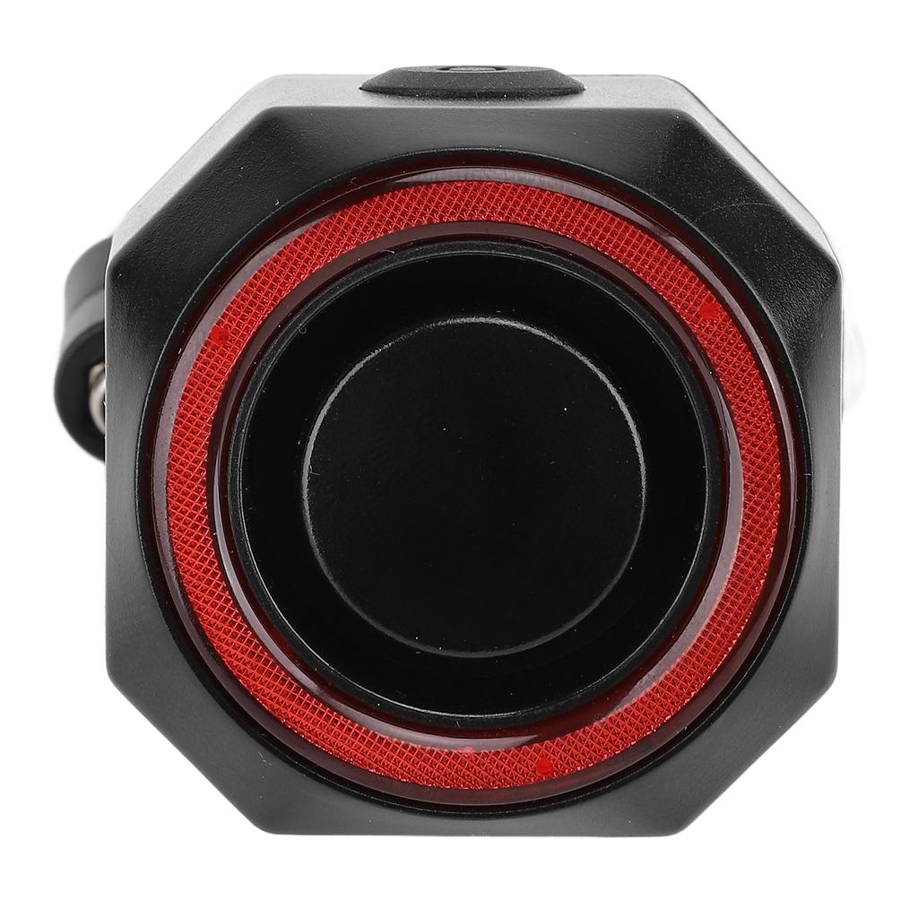 Trådlarm för cykel med fjärrkontroll, uppladdningsbar vibrationssensor, kompakt stöldskyddssystem för cykel