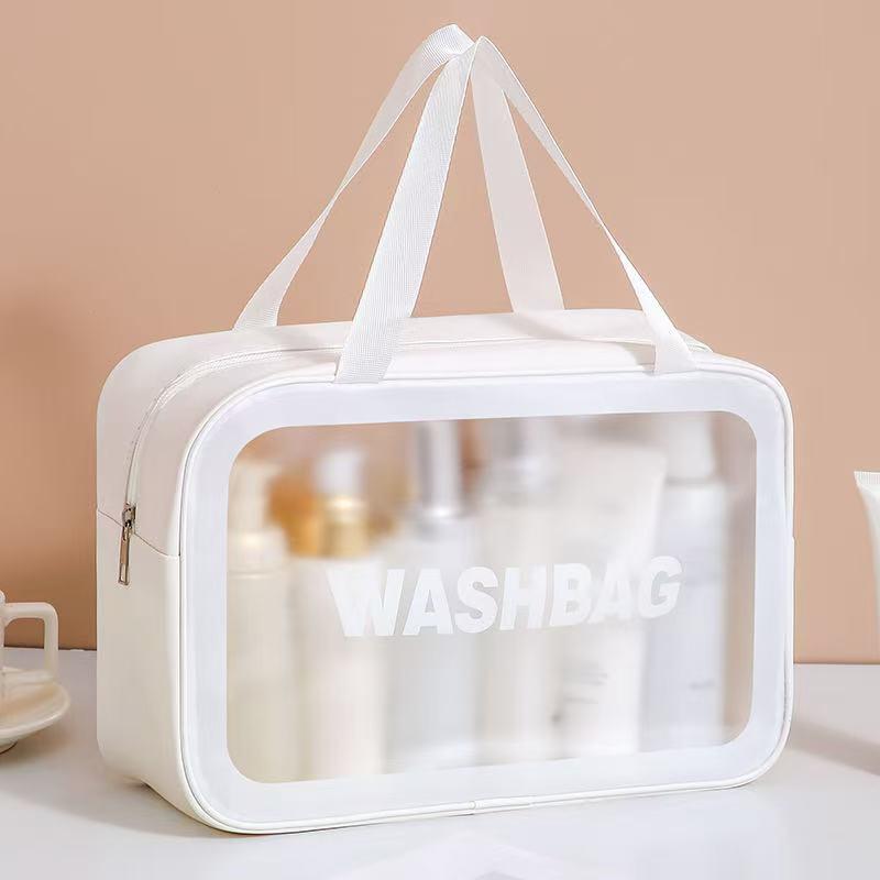 Large Capacity Wet/Dry Cosmetic Bag for Women - Portable Travel Toiletries Organizer 2023