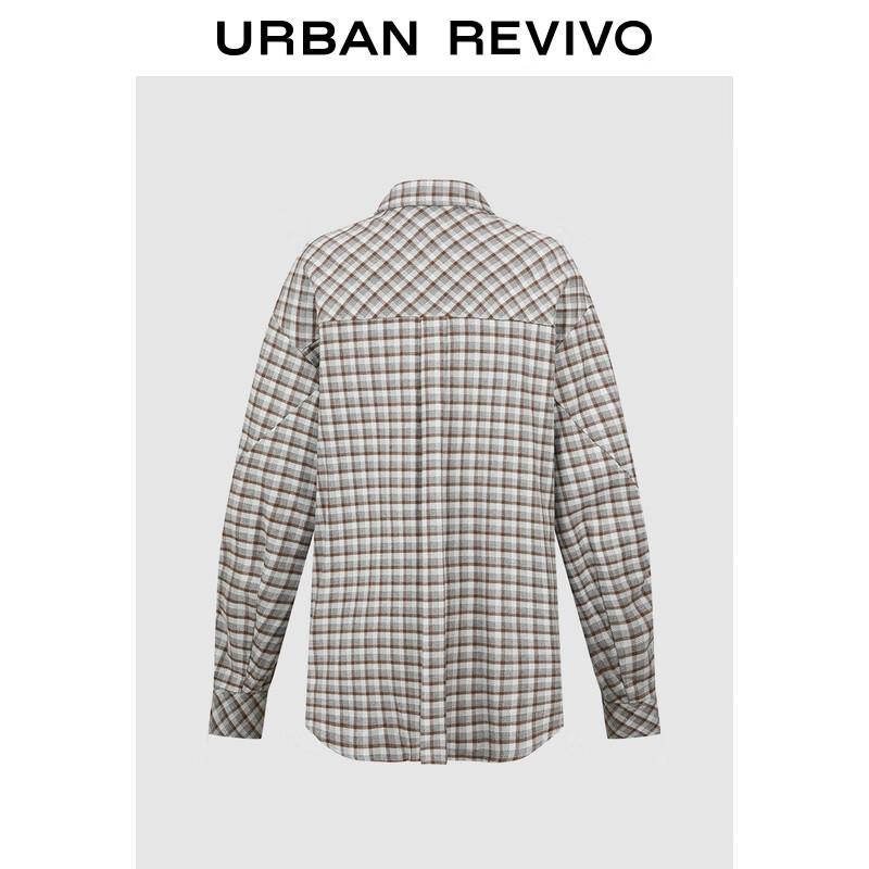 UR2025 Women's Retro Plaid Lapel Shirt
