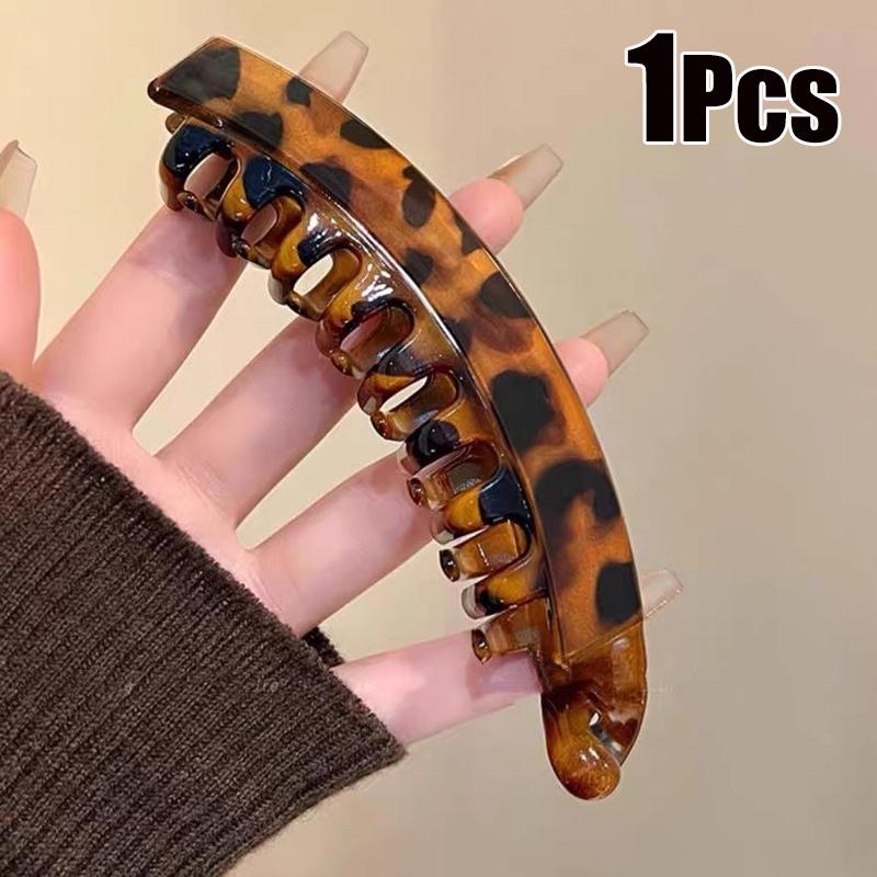 Schildpatt-Bananen-Haarspange Fischförmige Haarnadel Für Frauen Haarschmuck Haarspangen Dreh-Klemme Pferdeschwanz-Spangen Kopfschmuck