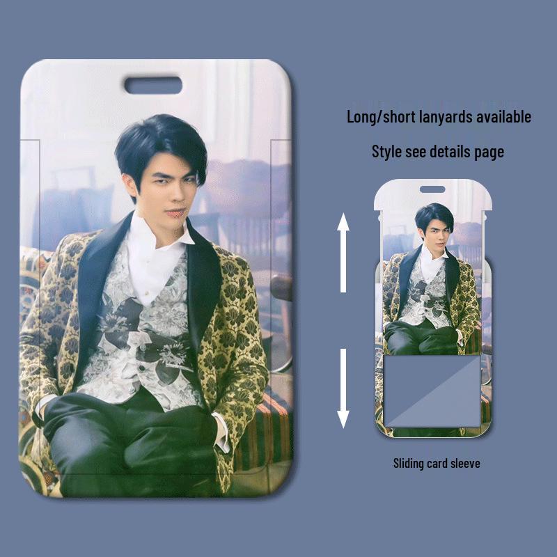Zhang Zeyiyi Plastic Sliding Cover Card Holder for ID, School or Work