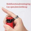2Pcs 4Pcs Fashion Couple Rings Stainless Steel Ring Rotatable Bottle Opener Party Ring Versatile Beer Bottle Openers