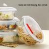 LocknLock 1020ml 2-Compartment Glass Lunch Box with Cutlery