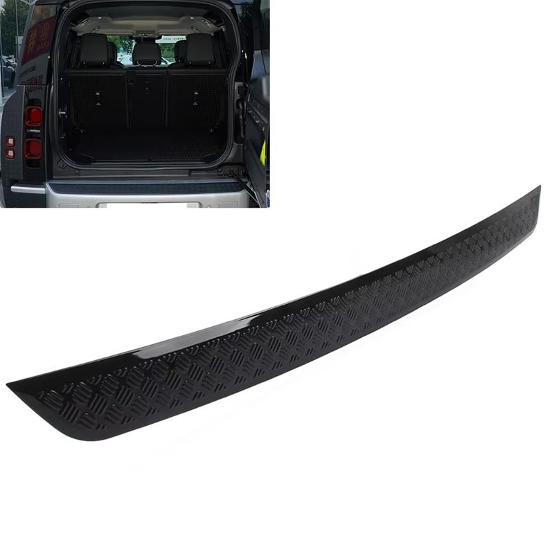 Protezione Striscia Decorativa Paraurti Posteriore Auto Per Land Rover Defender 90 110 2024 2025 Nero Opaco/Nero Lucido