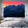 Beautiful Snowcapped mountains at sunset Mountains Tapestry Decoration Bedroom Dormitory Background Cloth Room Club Tapestry
