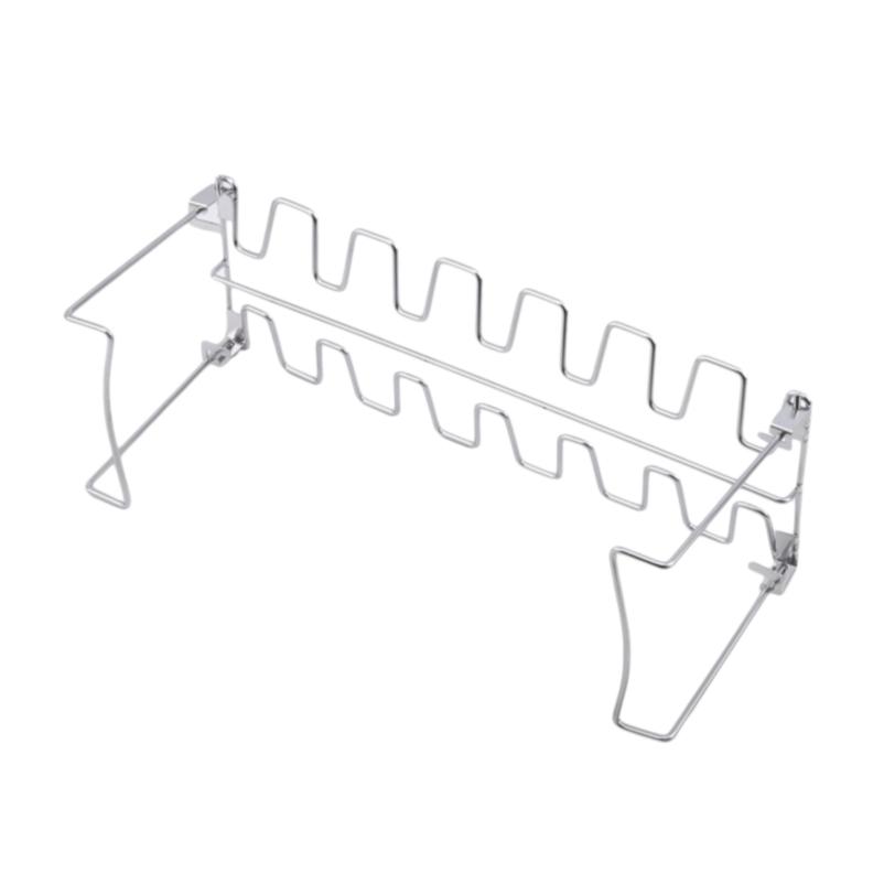 Silver Bbq Rack Cheap Portable Silver Chicken Wing Leg Rack Barbecue Grill For BBQ With ...