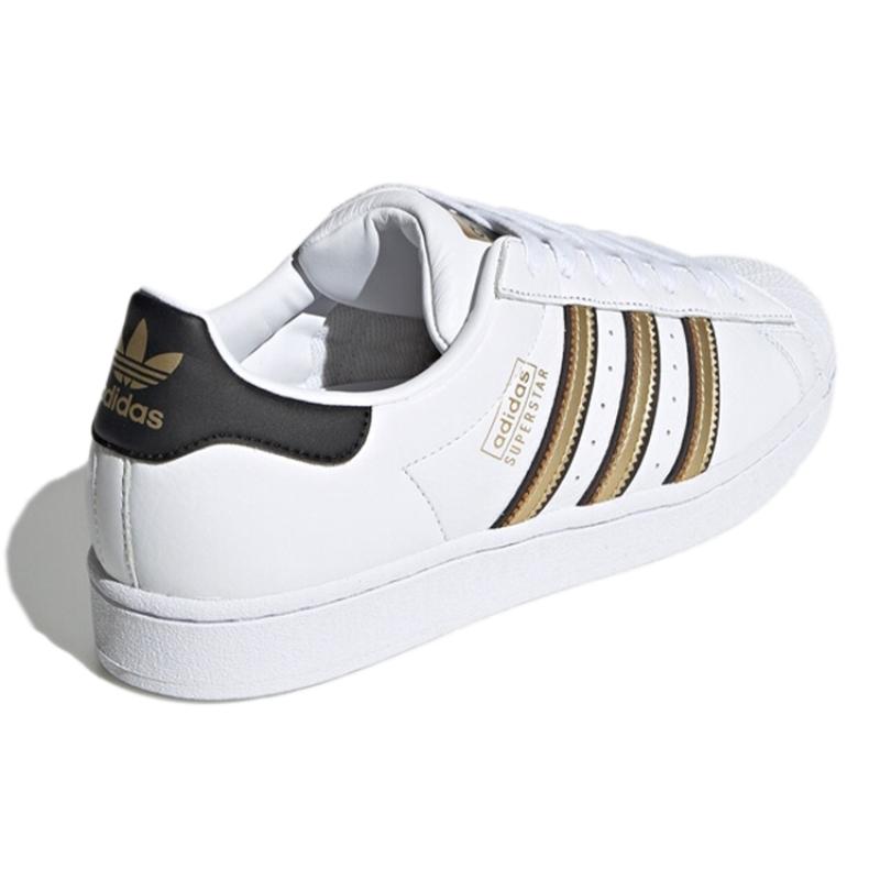 Adidas Originals Superstar 'White Gold Black' Sneakers FY1335
