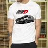 Initial D T Shirt  Unisex Retro Washed Tops Tees Harajuku AE86 Drift Tshirt Hip Hop Male Fujiwara Tofu JDM Japanese T-shirts Shirt