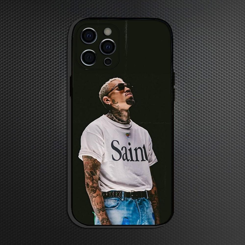 C-Chris B-Brown 11  Phone Case For iPhone 16,15,14,13,12,11 Plus,Pro Max, Soft Silicone Black Cover