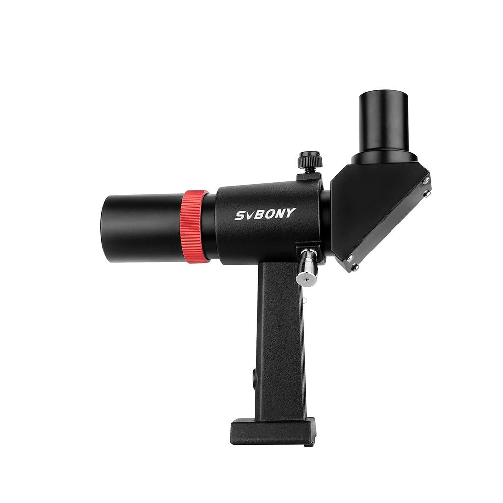 SVBONY SV182 6x30mm Finderscope, 90° Erect Image Finder, Fully Erect Image, FMC, Guide Scope for Astronomical Observation, Black