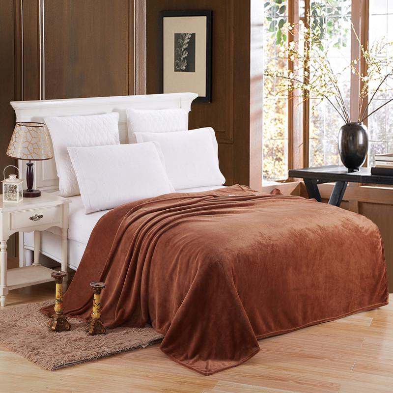 Fleece Blanket Twin Blanket Camel -Soft Lightweight Plush Cozy Twin Blankets for Bed, Sofa, Couch, Travel, Camping
