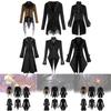 Charming Dark Fantasy Long Trench Coat For All Genders In Black And Brown Color Choices