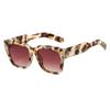  Vintage Rivets Square Men Sunglasses Fashion Amber Gradient Shades UV400 Women Outdoor Sun Glasses