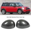2 Pcs Door Side Rearview Mirror Cover Cap Carbon Fiber Style Left Right Wing Cover for R55 R56 R57 R58 R59 R60 R61
