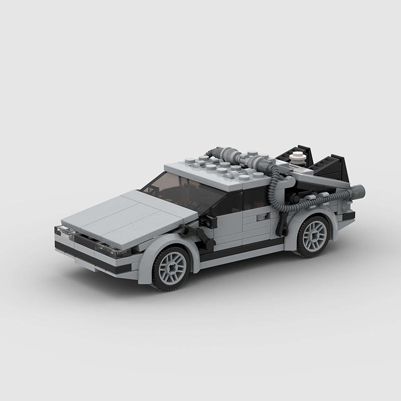 NÁVRAT DO BUDÚCNOSTI Delorean MOC Stavebnice Mesto Športové Závodné Vozidlo DIY Kocky Hračka na Vianočný Darček