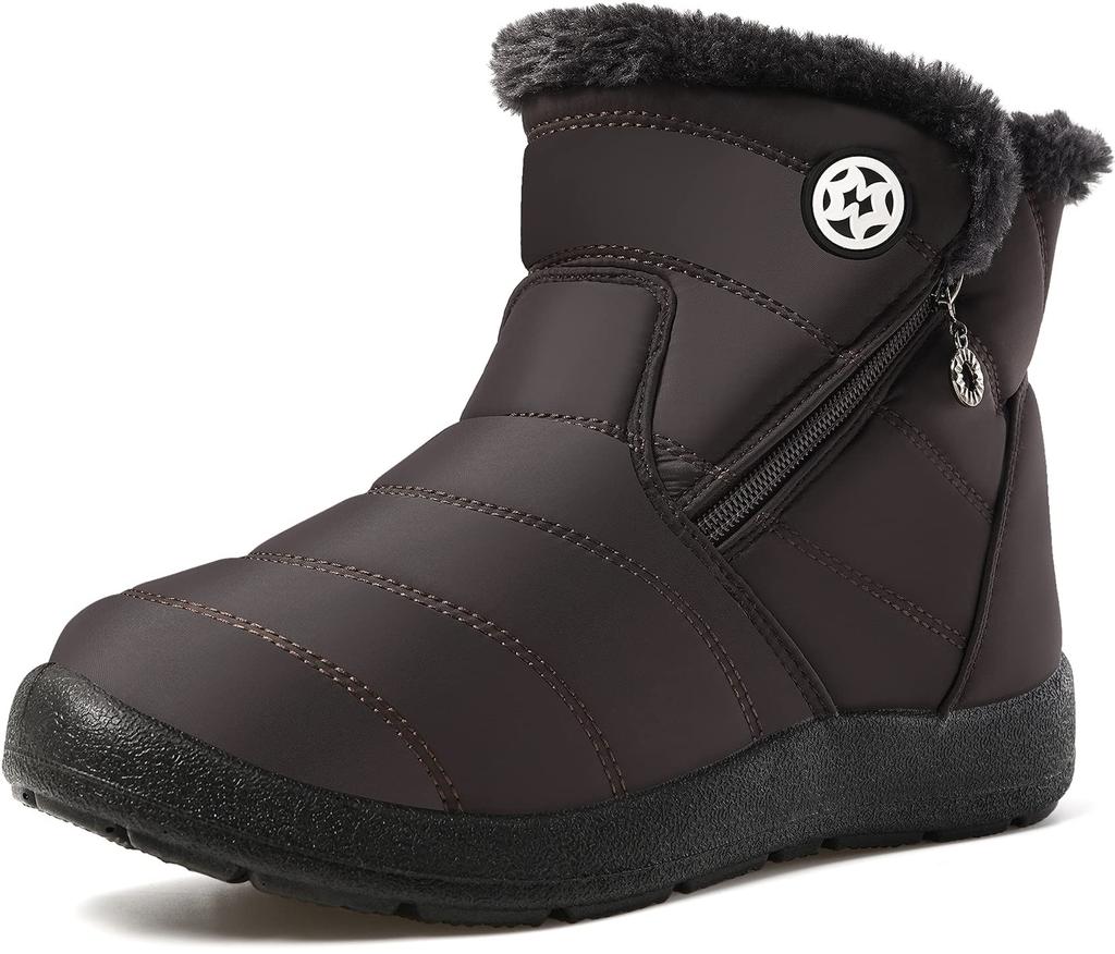 ZUSERIS Winter Snow Short Sheepskin Cotton Snow Warm Fleece Casual Style Women's Boots, Boots, Boots, Non-Slip, Water-Repellent, Lining,