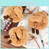 Huggable And Soft Plush Lye Bread Figure Charming Keychain For Fashion Bags