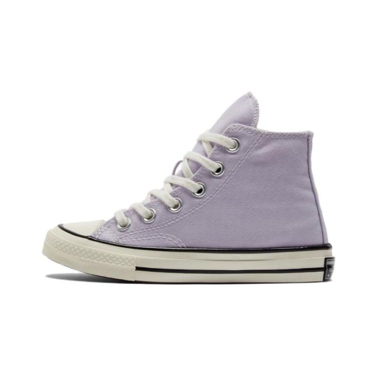 Converse 1970s High Top Canvas Shoes Kids Sneakers Purple White A05099C
