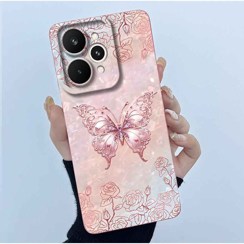 Fundas For Realme 15 Pro 5G Fashion Simplicity Flower Phone Case Shockproof Protection Soft Cover For Realme 15 15Pro 5G Coques