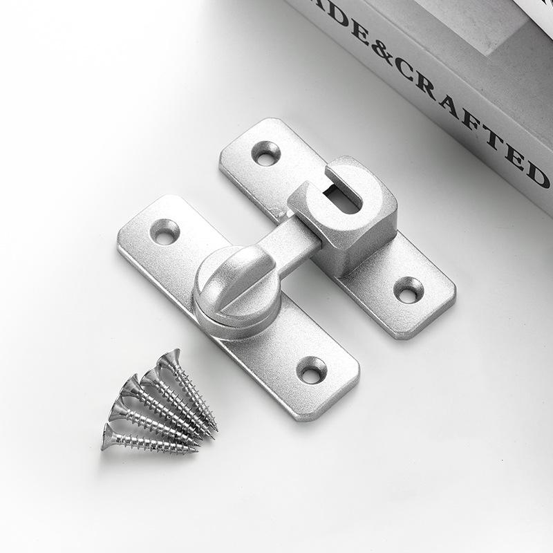 Diebstahlsicherer Türschnapper aus Aluminiumlegierung, ohne Bohren, mit 90° & 180° Anschlag