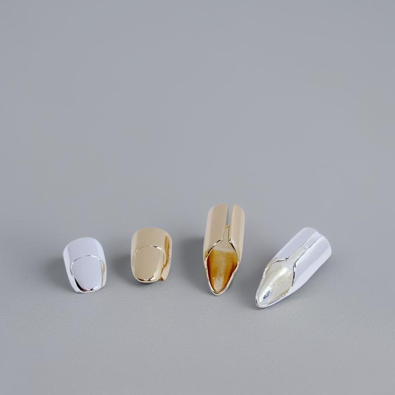Adjustable Alloy Cover Rings Minimalist Chic Style Smooth Jewelry for Party Daily Street Wear Gift for Best Friends