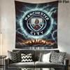 MCFC logo Wall Hanging Printed Fabric Blanket Decorative Tapestries for Bedroom Living Room Home Decor