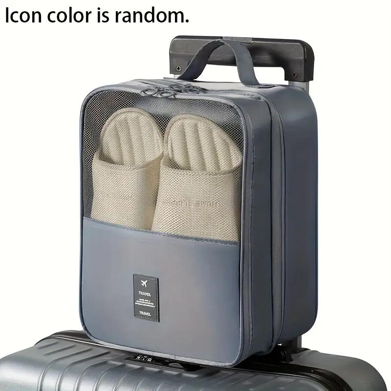 

Foldable Shoe Organizer | Hanging Travel Bag | Spacious & Washable | Multi-Pocket Design | Compact Storage for Shoes & Gear серый