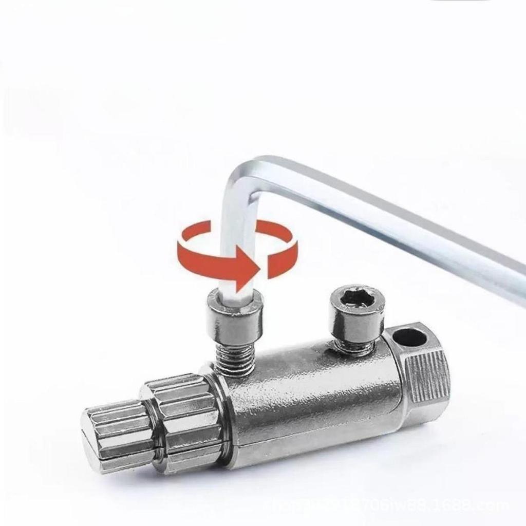 Screw Extractor Multifunctional Easy Removal Damaged Water Valve Removal Tool for Sink Water Faucet Valve Washing Basin Corner