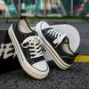 Fashionable Breathable Platform Soft Men'S Vulcanized Shoes Men'S Canvas Shoes Concise Lightweight Lace-Up Unisex Men'S Sneakers