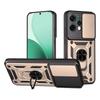 For Oppo Reno14 5G (Global) Case with Slide Camera Lid PC+TPU Kickstand Phone Cover