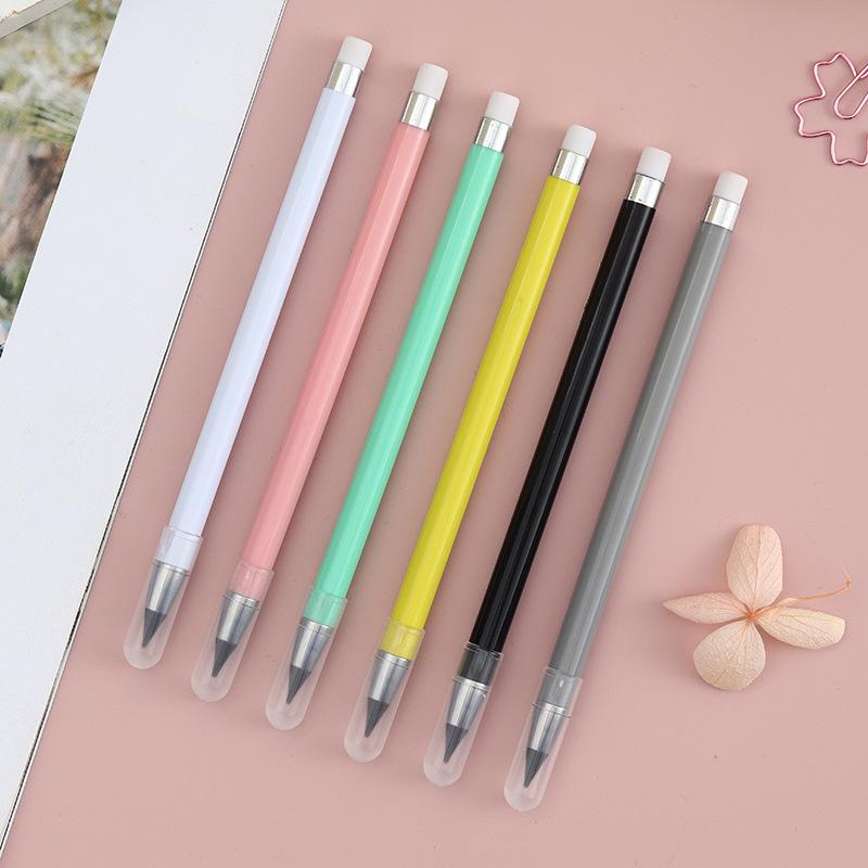 12 Color Pencil Collection Adorable Drawing Pencil Refill Unlimited Writing Pencils Eternal Erasable Pencil Pens for School Art Supplies