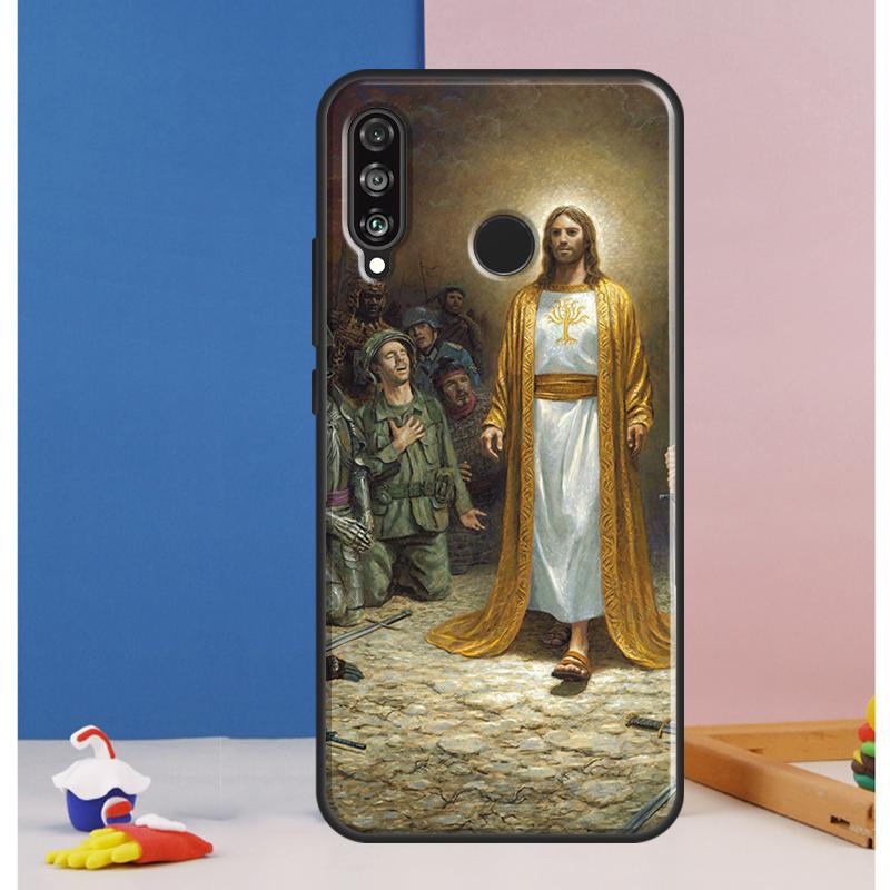 God Jesus Case For Huawei Nova 12i 11i 8i 7i 12s Y73 Y70 Y90 Y60 Y72 Y61 Y91 9 10 SE P40 Lite P30 Pro