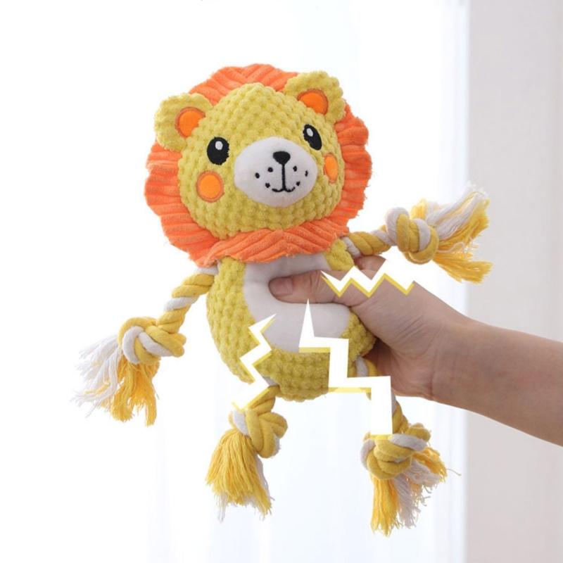 Funny Dog Squeak Toys Puppy Toy Cute Stuffed Chew Toys for Dog Teething Soft Plush Cool Stuffed Dog Toys