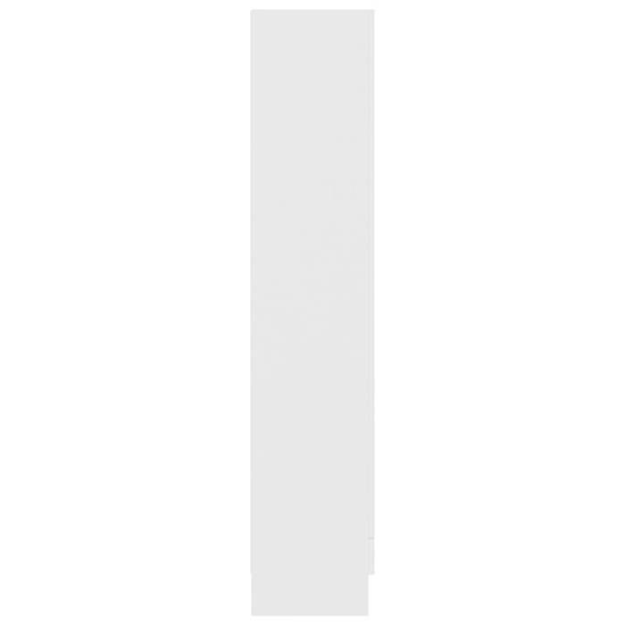 Bookcase/Window Cabinet - SWEETY - White 82.5x30.5x150 Cm Engineered Wood B362