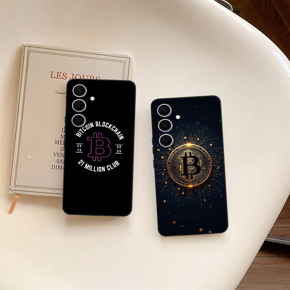 Bitcoin Phone Case For Samsung S 24 Fe 25 Ultra Plus 20 Lite 21 30 22 23 24 22 Ultra 5G Fundas