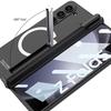Magsafe Magnetic Hinge Pen Holder Stand Case For Samsung Galaxy Z Fold 6 5 4 3 With Screen Protector Film Cover For Fold6 Fold5