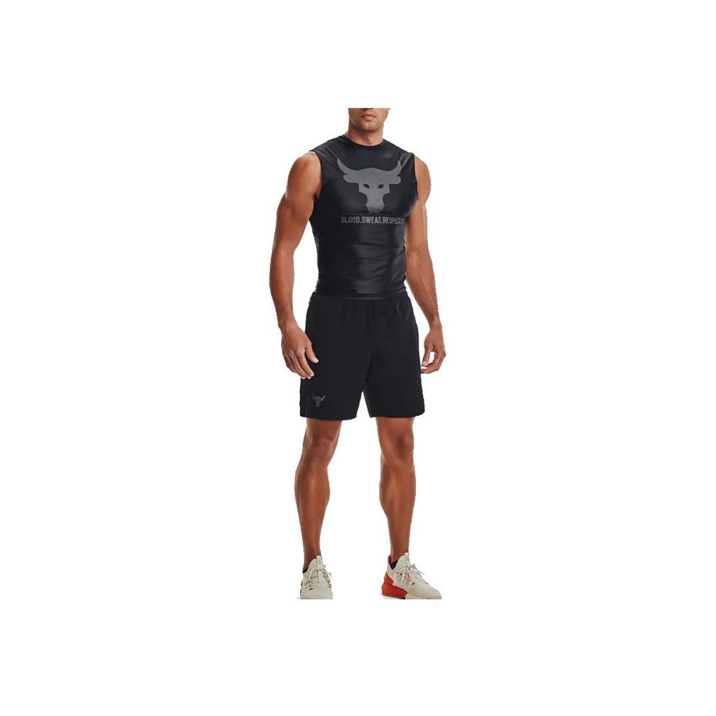 Under Armour Project Rock Sleeveless Training Vest Men Tops Black 1361649-001