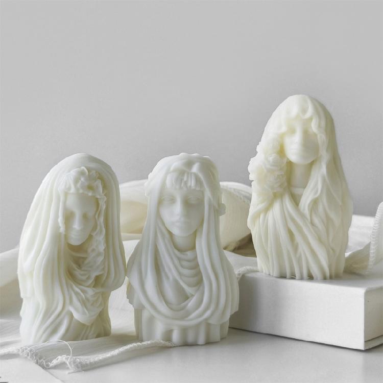 Vielseitige Göttinnen-Bilder Flexibles Silikonform Tragbares Zubehör zum Basteln Detaillierter Statuetten und Ornamente