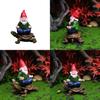Garden Gnome Resin Sitting Zen Turtle Figurine For Home Decor And Giving Gift