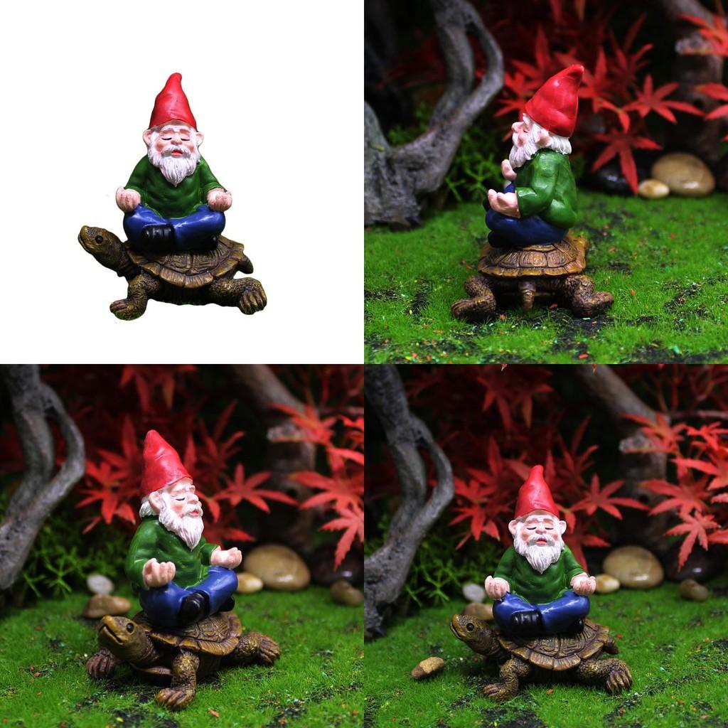 Garden Gnome Resin Sitting Zen Turtle Figurine For Home Decor And Giving Gift