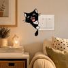 PVC Cat Wall Decals Decorations Cat Switch Sticker Home Decoration Glowing Cat Stickers  Dorm Room