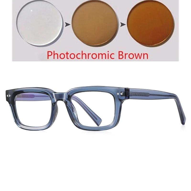 Blue Light Blocking Small Square Prescription Glasses For The Nearsighted TR90 UV400 Shortsighted Eyeglasses 0 -0.5 -0.75 To -6.