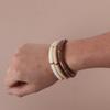 2025 Trendy Colorful Acrylic Bamboo Beads Bracelet for Women Stretch Resin Tube Beaded Cuff Bracelets Bangle Men Fashion Jewelry