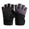 Fitness Half Finger Gloves Men's Equipment Training Exercise Lengthened Wrist Guards Women's Single Bar Pull Up Non Slip Breathable Wear Resistant