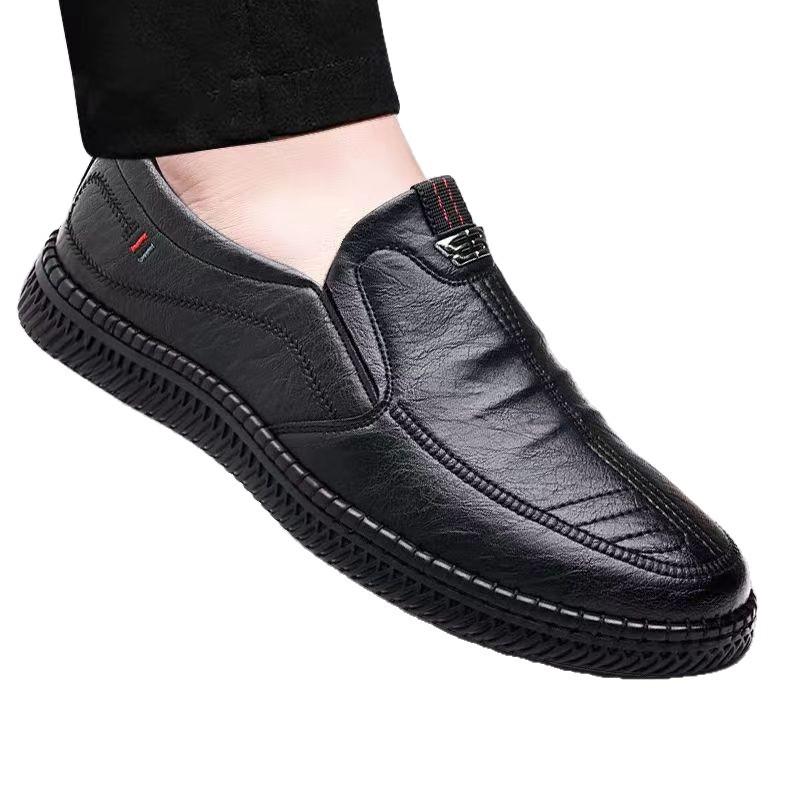 Men's Casual Leather Shoes Platform Men's Shoes Soft Surface New Versatile Casual Men's Leather Shoes Autumn Soft Sole